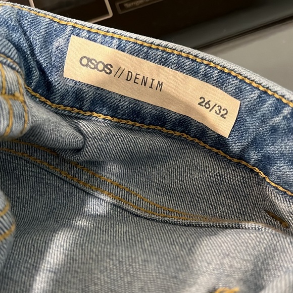 ASOS Farleigh Bow Detail High Rise Jeans Size 26 - Picture 6 of 6